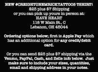 a black and white image of a flyer for a tattoo shop